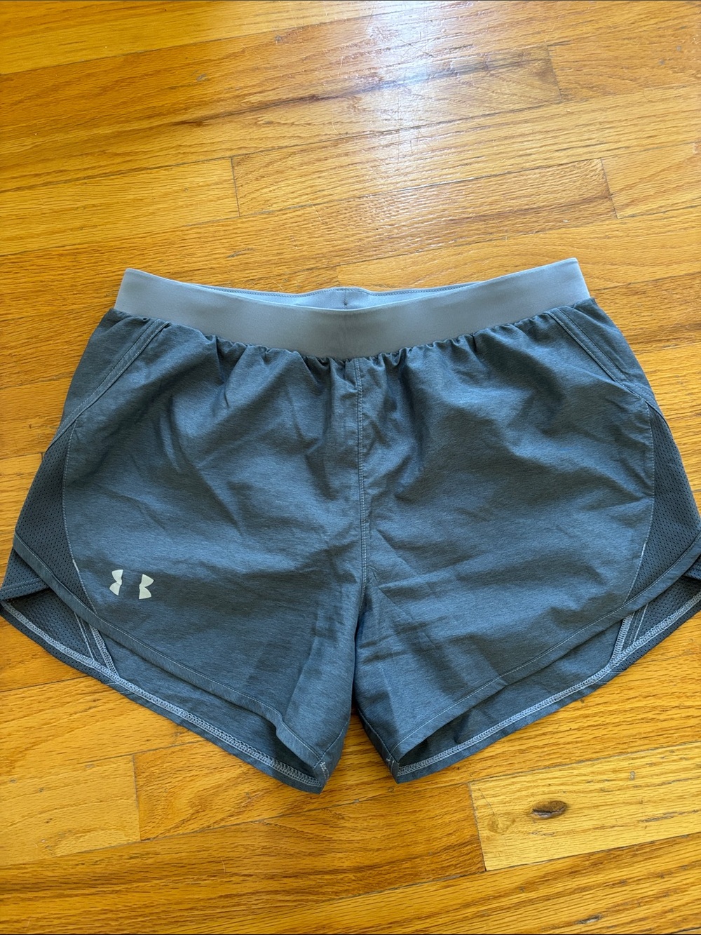 Under Armour Women's Slate Gray Athletic Running Shorts